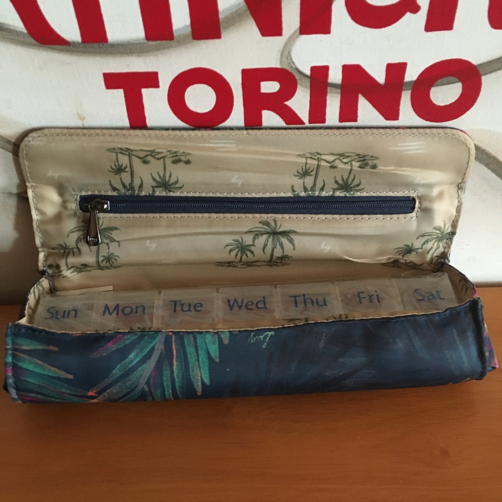 LUG - Choo Choo Pill Holder in Tropical Multi - NWOT